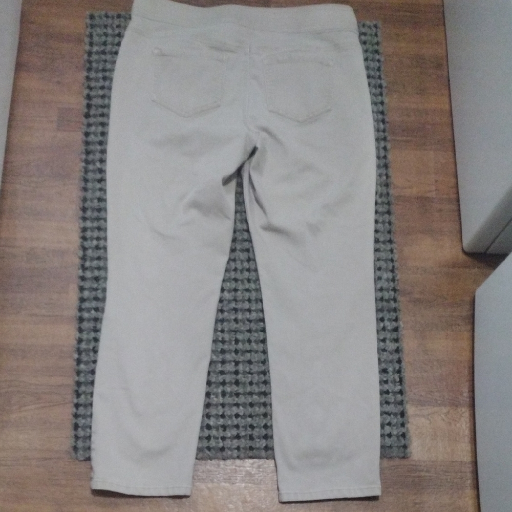 Kim Rogers Average Straight Tummy Control Light Khaki Pants - Picture 5 of 7